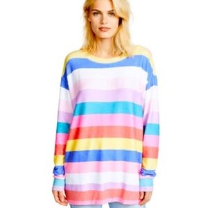 Wildfox - Rainbow Castaway Sweatshirt - Size Small